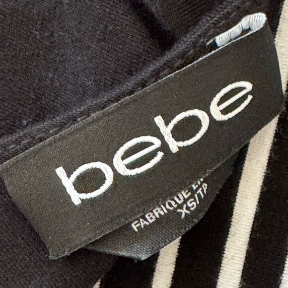 BEBE Sexy Striped Racerback Top - Picture 3 of 3